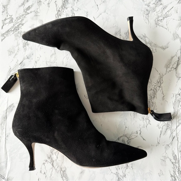 Stuart Weitzman Juniper Black Suede Boot Size 8.5 - Picture 10 of 12